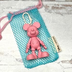 Baublebar Mickey Mouse Sport Edition Bag Charm Keychain Light Pink New